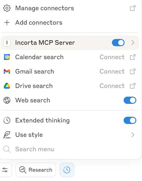 MCP server connected successfully